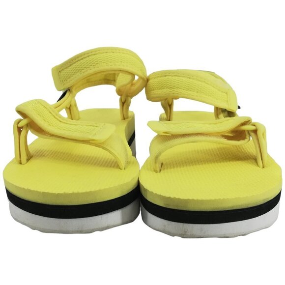 Teva Platform Flatform Universal Sandals Size 7 Yellow Adjustable Shoes Womens - Picture 4 of 13